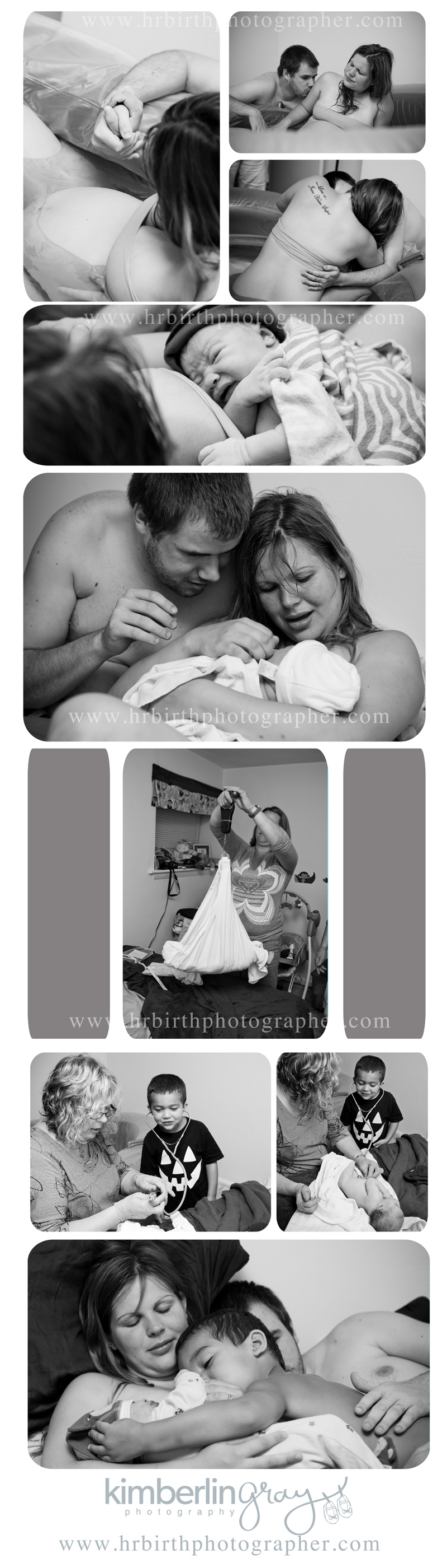 webcollage birth photography, home birth collage