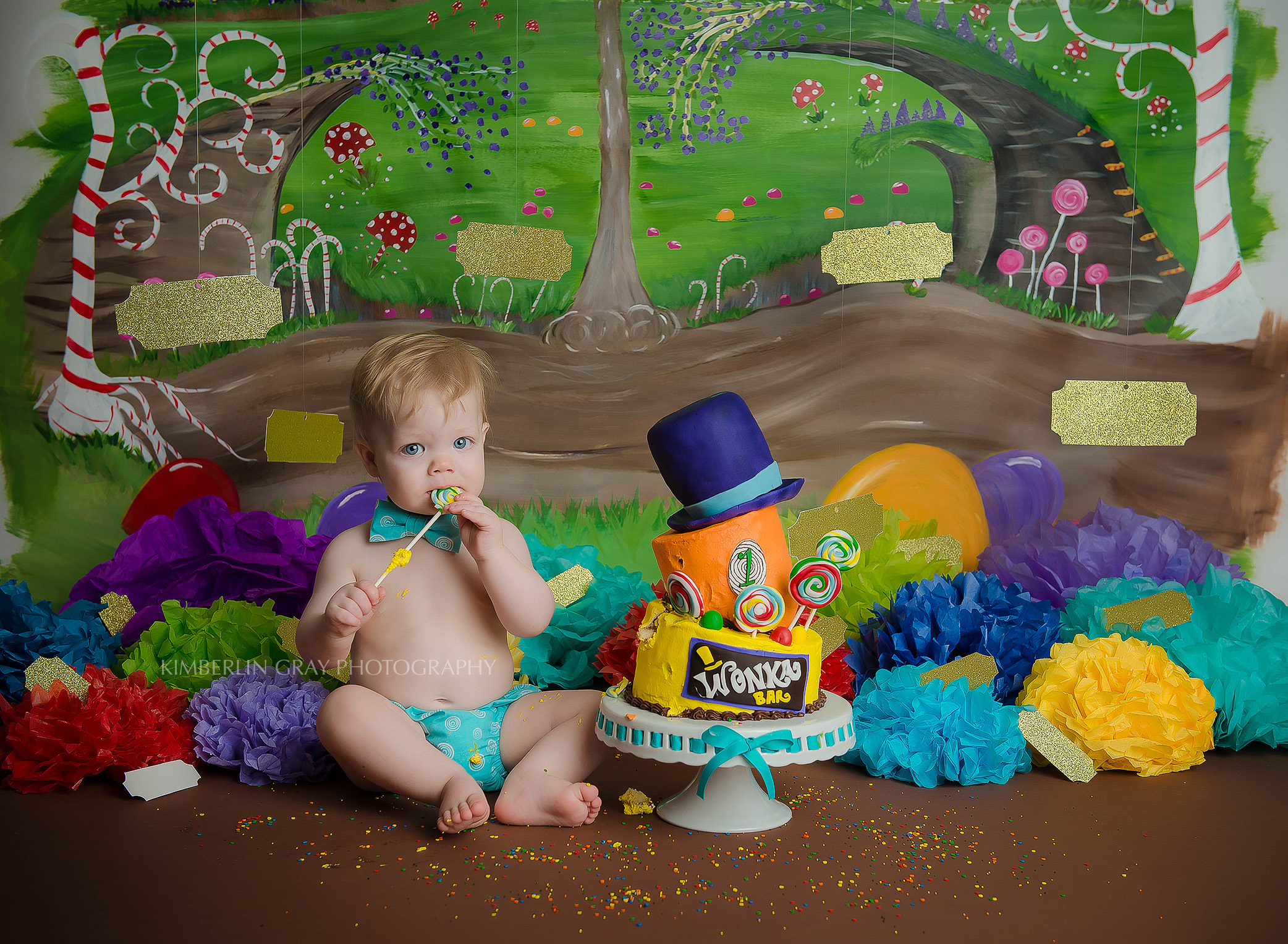 Willy Wonka Baby's 1st Birthday | Virginia Beach Cake Smash Photographer